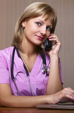 medical-professional-on-the-phone